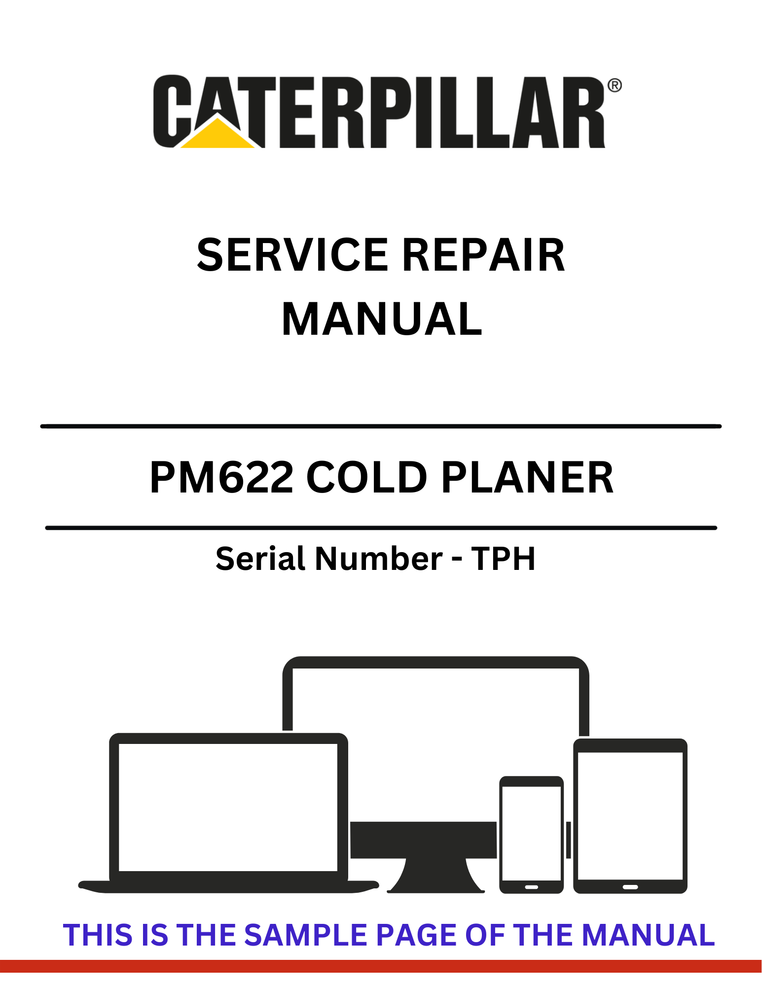  Discover the comprehensive CAT PM622 Cold Planer service repair manual for S/N - TPH. Access detailed guides and troubleshooting tips for optimal performance.