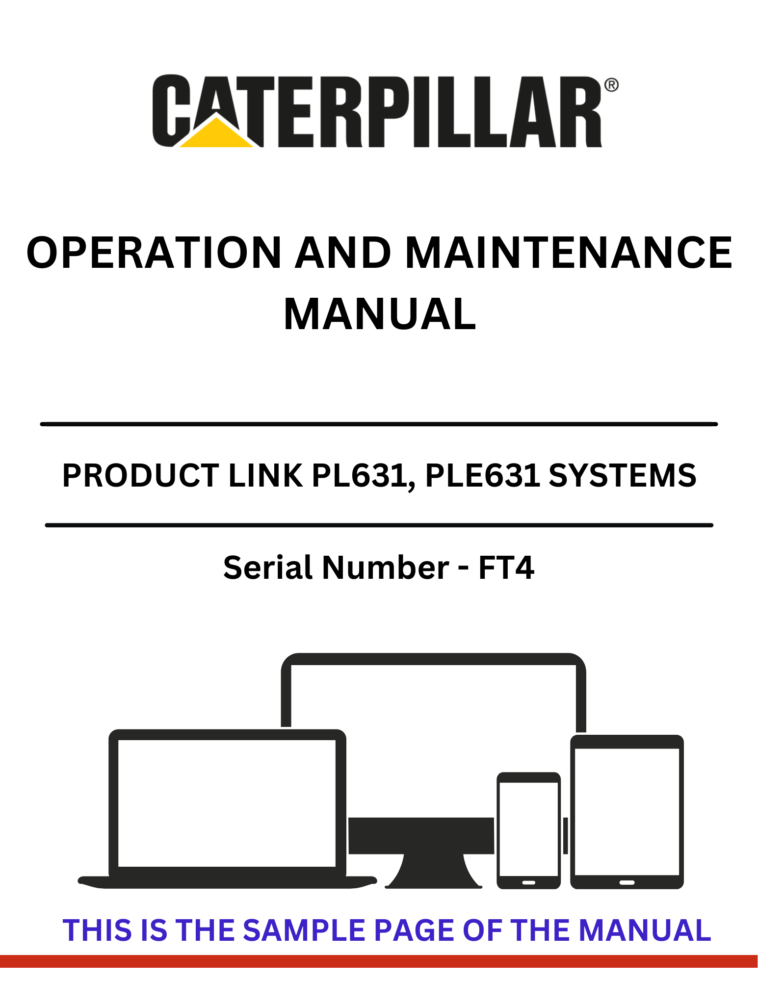 Discover the CAT PRODUCT LINK PL631 and PLE631 systems operation and maintenance manual. Essential guidance for optimal performance and longevity of your equipment.