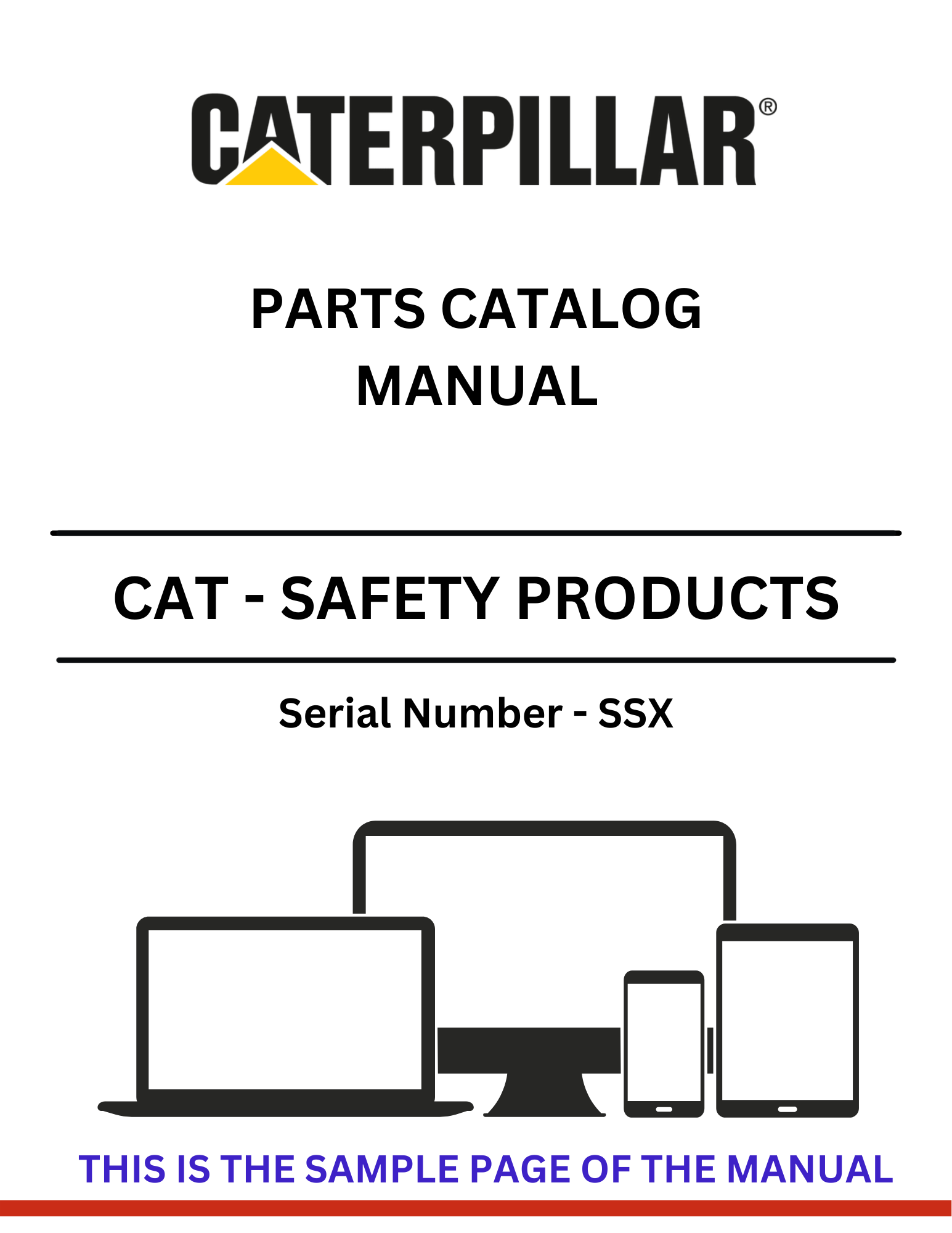 Discover essential cat safety products in our parts catalog. Access the manual for S/N - SSX to keep your pet secure and informed about their safety needs.