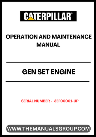 Enhance the performance and longevity of your CAT generator set with the comprehensive Operation and Maintenance Manual, specifically designed for serial numbers 3EF00001 and up. This essential guide provides detailed instructions and insights to ensure your engine operates at peak efficiency, minimizing downtime and maximizing productivity.