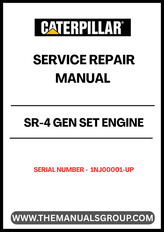 The CAT SR-4 Gen Set Engine Service Repair Manual (S/N - 1NJ00001-UP) is an essential resource for anyone looking to maintain or repair their CAT SR-4 generator set. This comprehensive manual provides detailed instructions, diagrams, and specifications to ensure that you can effectively troubleshoot and resolve any issues that may arise.