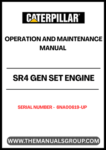 Enhance the performance and longevity of your CAT SR4 Gen Set Engine with the comprehensive Operation and Maintenance Manual, specifically designed for serial numbers 6NA00619 and up. This manual serves as an essential resource, providing detailed instructions and guidelines to ensure optimal operation and maintenance of your engine.