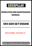 Ensure optimal performance and longevity of your CAT SR4 Gen Set Engine with the comprehensive Operation and Maintenance Manual, specifically designed for serial numbers 6WA00580 and above. This manual serves as an essential resource, providing detailed instructions and guidelines to help you operate and maintain your engine efficiently.
