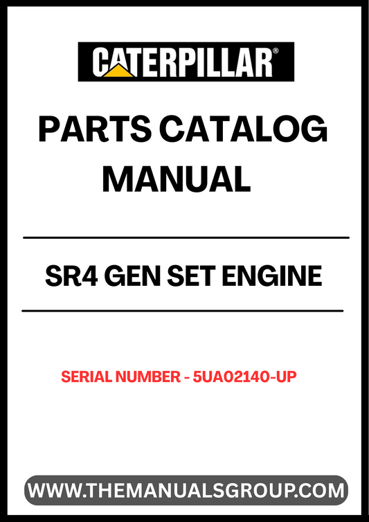 Discover the essential CAT SR4 Gen Set Engine Parts Catalog Manual, specifically designed for serial numbers 5UA02140 and up. This comprehensive manual serves as a vital resource for technicians and engineers, providing detailed diagrams, part numbers, and specifications to ensure accurate repairs and maintenance of your CAT engine.