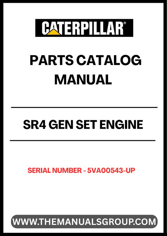 Enhance the performance and longevity of your CAT SR4 Gen Set with our comprehensive Engine Parts Catalog Manual, specifically designed for serial numbers 5VA00543 and up. This manual serves as an essential resource for identifying and sourcing the right parts, ensuring your equipment runs smoothly and efficiently.