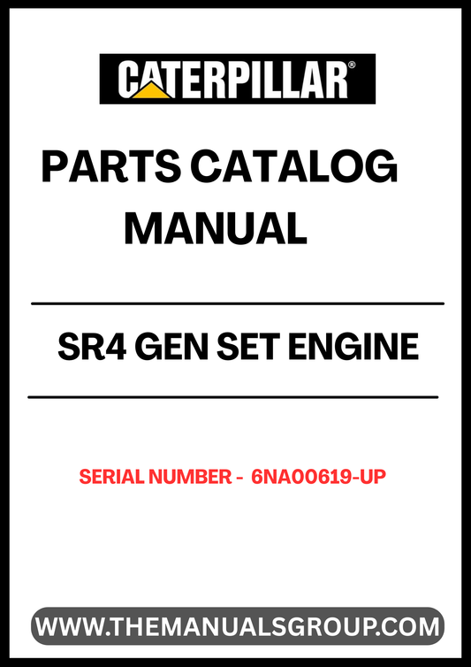  Enhance the performance and longevity of your CAT SR4 Gen Set with our comprehensive Engine Parts Catalog Manual, specifically designed for serial numbers 6NA00619 and up. This manual serves as an essential resource for identifying and sourcing the right parts, ensuring your equipment runs smoothly and efficiently.