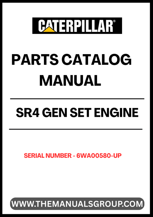 Enhance the performance and longevity of your CAT SR4 Gen Set with our comprehensive Engine Parts Catalog Manual, specifically designed for serial numbers 6WA00580 and up. This manual serves as an essential resource for identifying and sourcing the right parts, ensuring your equipment runs smoothly and efficiently.