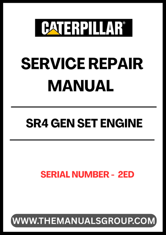 Ensure your CAT SR4 Gen Set Engine operates at peak performance with the comprehensive Service Repair Manual, specifically designed for serial number 2ED. This manual provides detailed instructions and insights, making it an essential resource for technicians and DIY enthusiasts alike.
