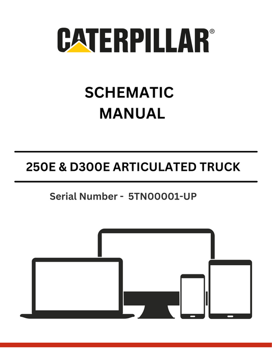 Discover the CAT Supplement for 250E & D300E Truck Schematic Manual (S/N - 5TN00001-UP). Enhance your maintenance knowledge with detailed insights.