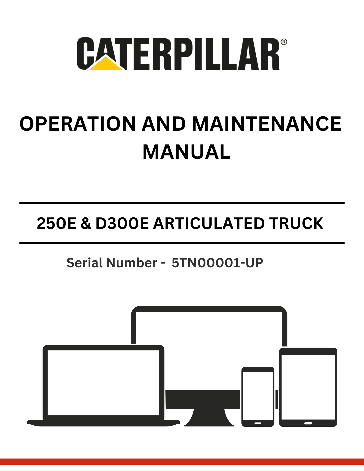Discover essential CAT supplements for 250E & D300E trucks with 3Z-5664 modifications. Access the operation and maintenance manual for S/N 5TN00001-UP.