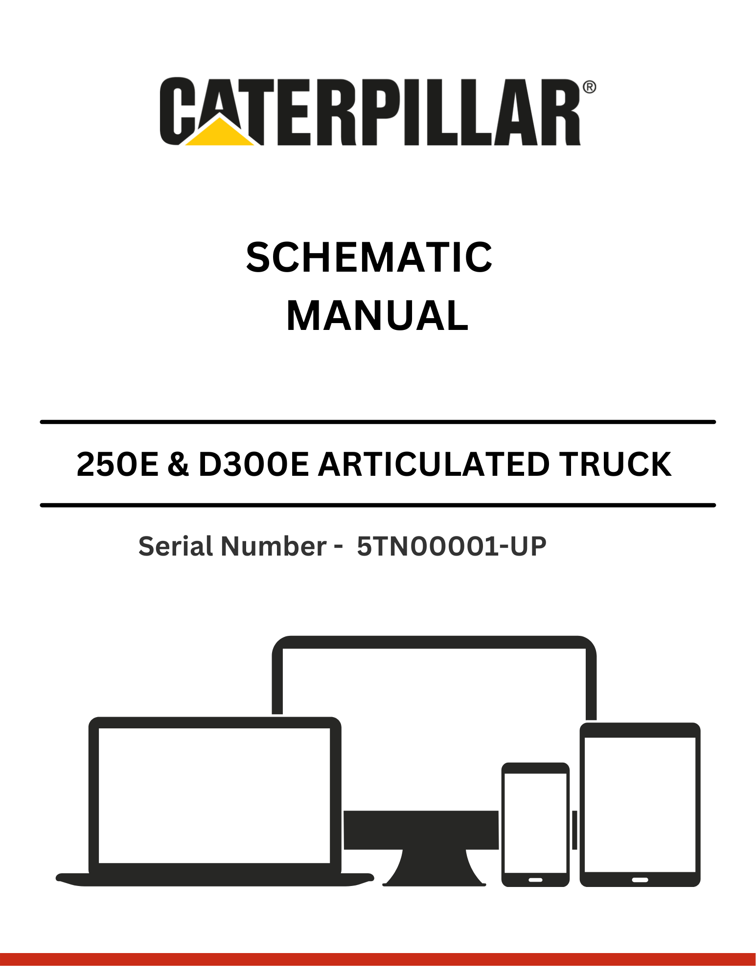 Discover essential CAT supplements for 250E & D300E trucks with 3Z-5735 modifications. Access the schematic manual for S/N 5TN00001-UP for optimal performance.