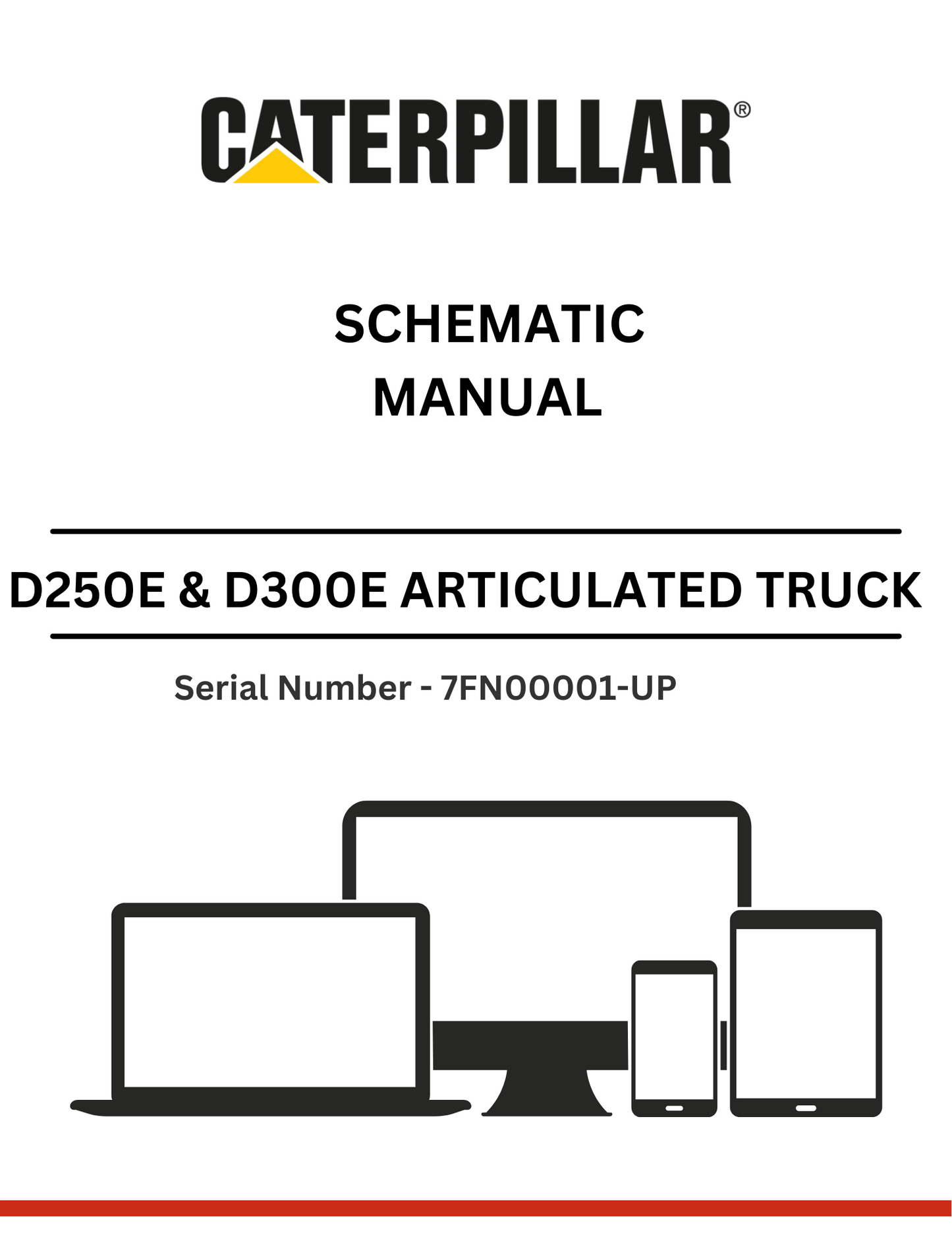 Discover essential CAT supplements for D250E & D300E trucks with 3Z-5735 modifications. Access the schematic manual for S/N 7FN00001-UP for optimal performance.