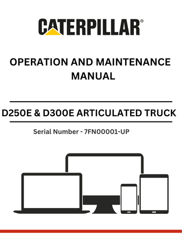 Discover the comprehensive operation and maintenance manual for CAT D250E & D300E trucks with auto retarder modification. Essential for optimal performance.