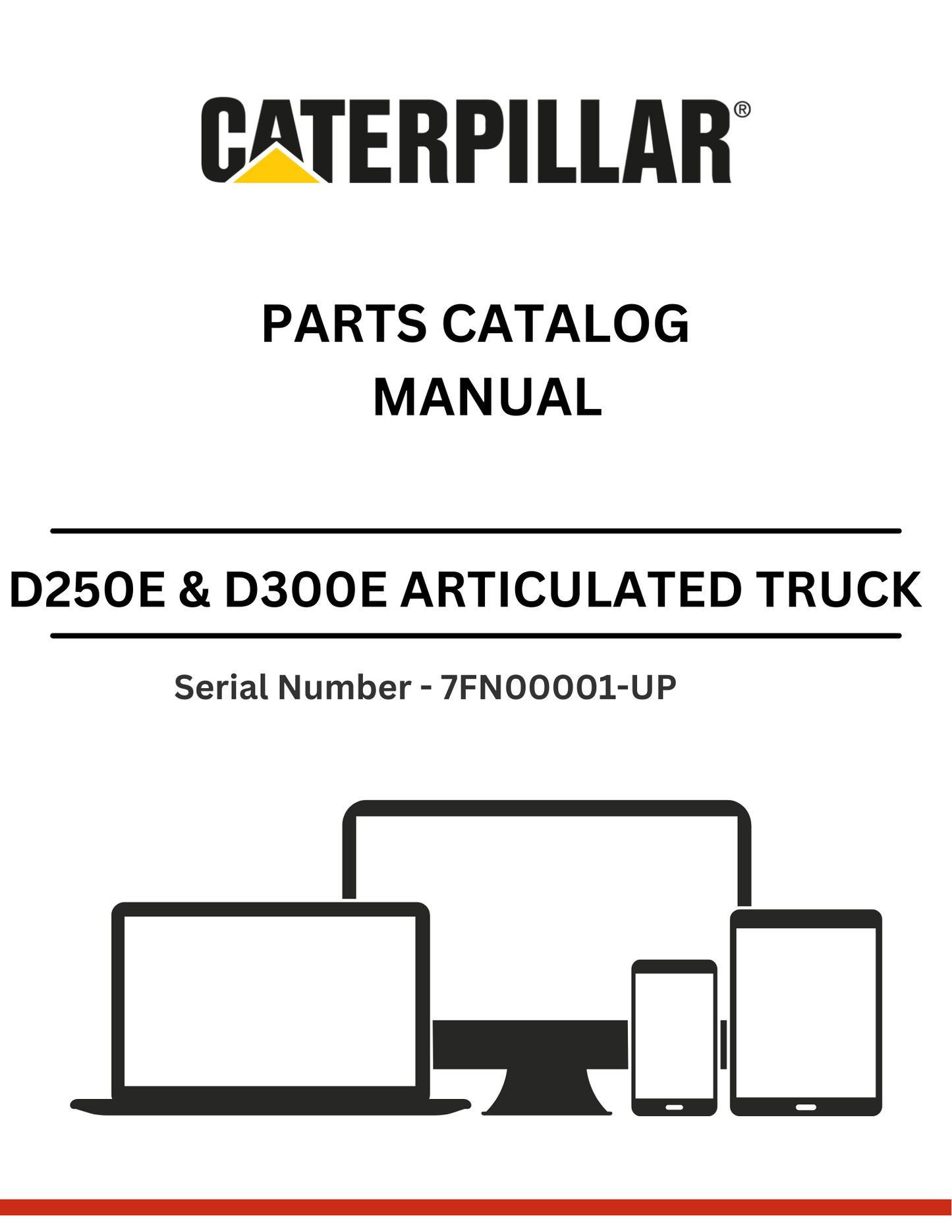 Discover the comprehensive parts catalog manual for CAT D250E & D300E trucks with tailgate GP-Scissor 3Z5730 modifications. Enhance your truck's performance today!