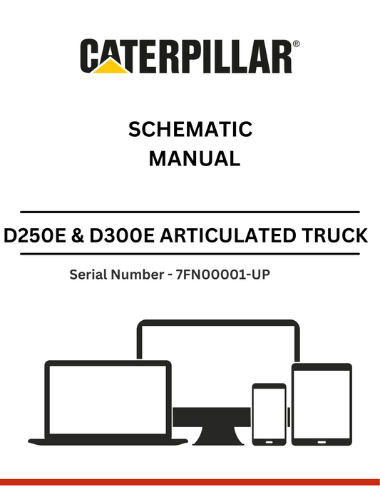 . Discover essential CAT supplement modifications for D250E & D300E trucks with tailgate GP-Scissor. Access the schematic manual for S/N 7FN00001-UP.
