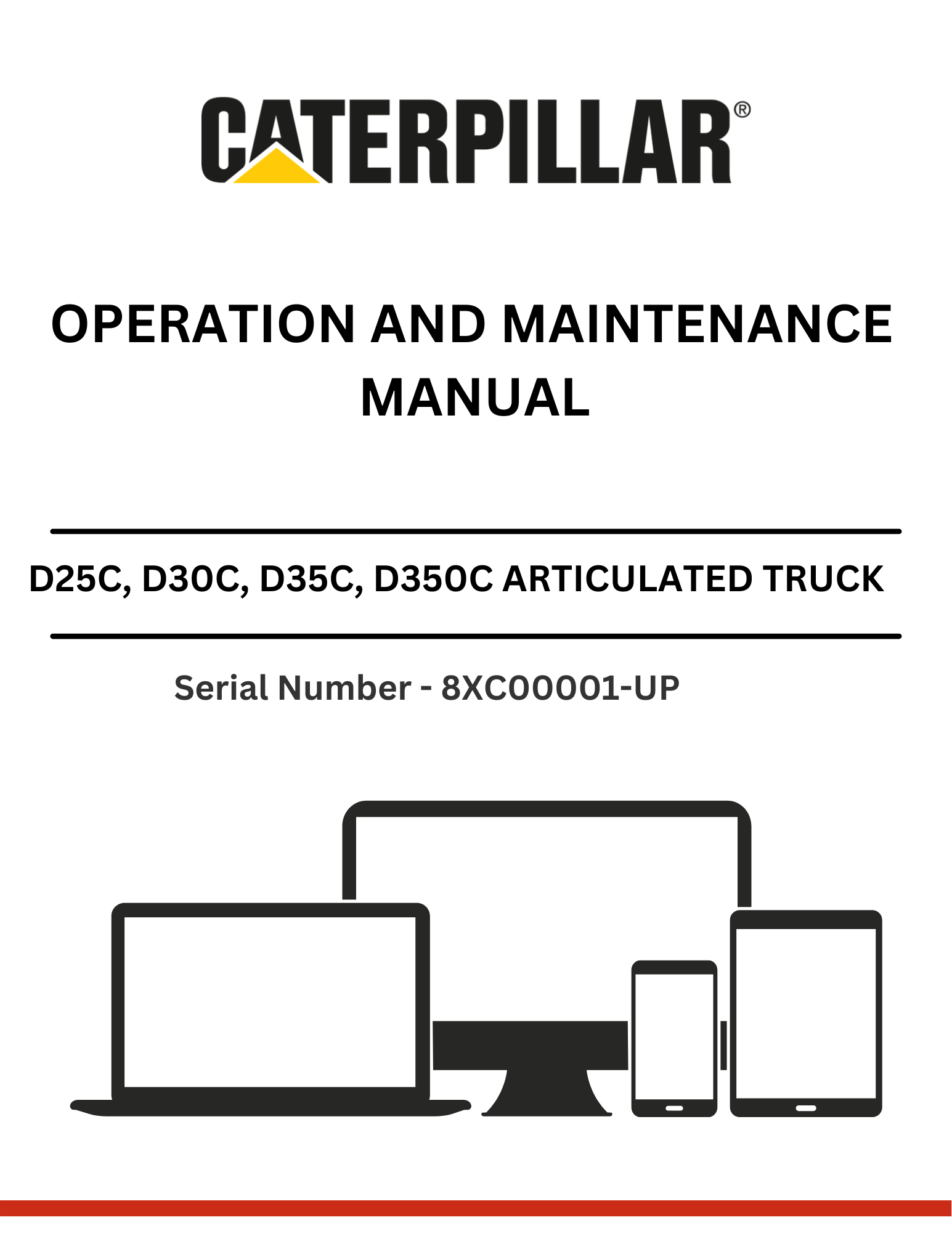 . Discover the comprehensive operation and maintenance manual for CAT D25C, D30C, D35C, and D350C trucks with 3Z-4418 modifications. Essential for optimal performance.
