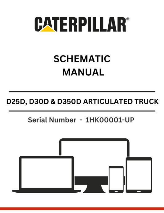 Discover essential CAT supplements for D25D, D30D, and D350D trucks. Access the schematic manual for modifications 3Z-5644 and 3Z-5645, SN - 1HK00001-UP.