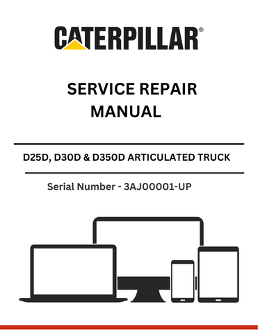 Discover comprehensive service repair manuals for CAT D25D, D30D, and D350D trucks with 3Z-5644 or 3Z-5645 modifications. Get expert guidance today!