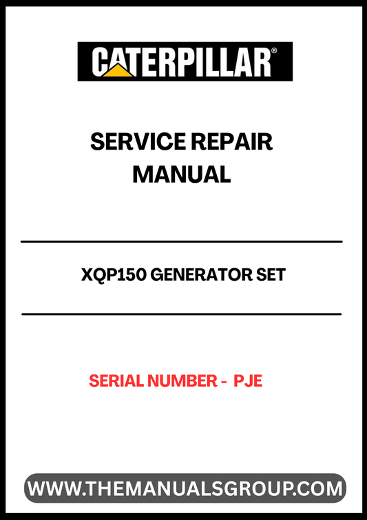 Ensure your CAT XQP150 Generator Set operates at peak performance with the comprehensive Service Repair Manual, specifically designed for serial number PJE. This manual is an essential resource for technicians and DIY enthusiasts alike, providing detailed instructions and insights for effective maintenance and repair.