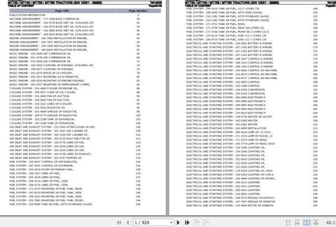 Enhance your maintenance and repair efficiency with the CHALLENGER TRACTOR MT735, MT745, MT755, MT765 SPARE PARTS CATALOGUE MANUAL (79019526) in PDF format. This comprehensive manual provides detailed diagrams and part numbers