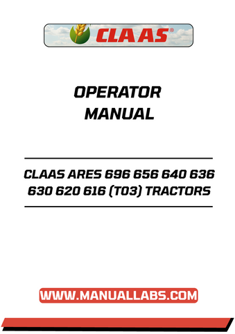 Discover the ultimate resource for your CLAAS ARES tractors with the comprehensive Operator Manual (T03) available in PDF format. This manual covers models 696, 656, 640, 636, 630, 620, and 616, providing you with essential information to maximize the performance and longevity of your equipment.