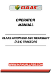 Unlock the full potential of your CLAAS ARION 550-520 HEXASHIFT tractor with our comprehensive operator manual in PDF format. This essential guide provides detailed instructions and insights to help you maximize efficiency and performance on the field.