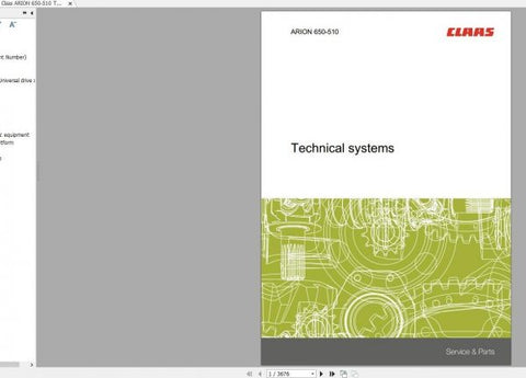 Unlock the full potential of your CLAAS ARION 650-510 with our comprehensive Technical System Service Manual, available in a convenient PDF format. This essential resource provides detailed insights into the machinery's systems, ensuring you have the knowledge needed for optimal performance and maintenance