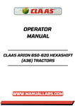 Unlock the full potential of your CLAAS ARION 650-620 HEXASHIFT tractor with our comprehensive operator manual, available in a convenient PDF format. This essential guide provides detailed instructions and insights to help you operate your tractor efficiently and safely, ensuring optimal performance in every task.