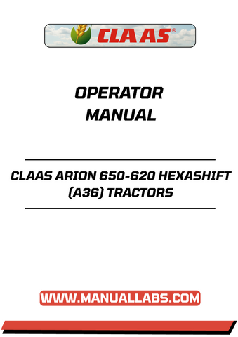Unlock the full potential of your CLAAS ARION 650-620 HEXASHIFT tractor with our comprehensive operator manual, available in a convenient PDF format. This essential guide provides detailed instructions and insights to help you operate your tractor efficiently and safely, ensuring optimal performance in every task.