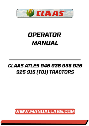  UNLOCK THE FULL POTENTIAL OF YOUR CLAAS ATLES TRACTORS WITH OUR COMPREHENSIVE OPERATOR MANUAL, AVAILABLE IN A CONVENIENT PDF FORMAT. THIS ESSENTIAL GUIDE COVERS MODELS 946, 936, 935, 926, 925, AND 915, PROVIDING YOU WITH DETAILED INSTRUCTIONS AND INSIGHTS TO ENHANCE YOUR OPERATIONAL EFFICIENCY.