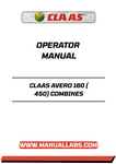 Enhance your operational efficiency with the CLAAS AVERO 160 (450) Combines Operator Manual, now available in a convenient PDF format. This comprehensive guide is designed to provide you with essential information and insights to maximize the performance of your combine harvester.