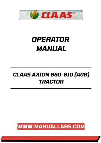 Enhance your farming efficiency with the CLAAS AXION 850-810 (A09) Tractor Operator Manual, now available in a convenient PDF format. This comprehensive guide is designed to provide you with all the essential information needed to operate and maintain your tractor effectively, ensuring optimal performance in the field.