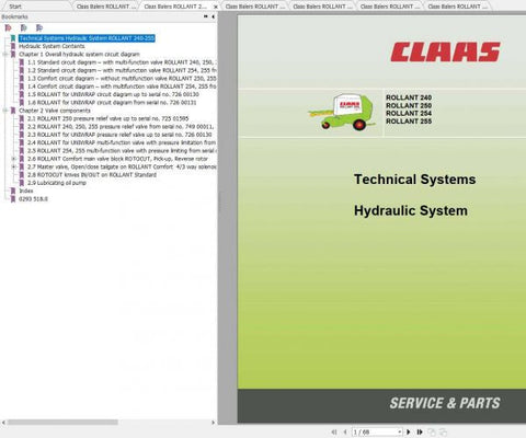 Enhance your operational efficiency with the CLAAS Balers Rollant 240, 250, 254, 255, and 260 Electric & Hydraulic System Manual. This comprehensive PDF file serves as an essential resource for understanding the intricate workings of your baler, ensuring you maximize its performance and longevity