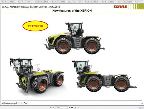 Elevate your agricultural expertise with our comprehensive CLAAS Balers, Tractors, Swathers, Combine, and Forage Harvesters Training Documents Manual. This PDF file is meticulously