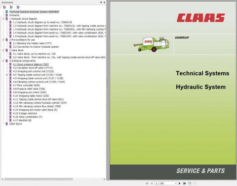Enhance your operational efficiency with the CLAAS Balers Uniwrap Hydraulic System Manual, now available as a convenient PDF file. This comprehensive guide provides detailed insights into the hydraulic