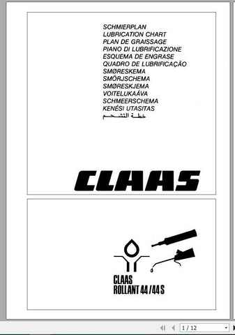 Discover the essential CLAAS Baler Rollant 44/44S Operator’s Manual, now available in a convenient PDF format. This comprehensive guide is designed to enhance your understanding