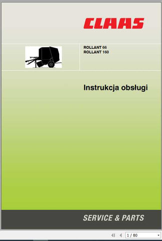 Enhance your farming efficiency with the CLAAS Baler Rollant 66 and Rollant 160 Operator’s Manual, now available in a convenient PDF format. This comprehensive guide 