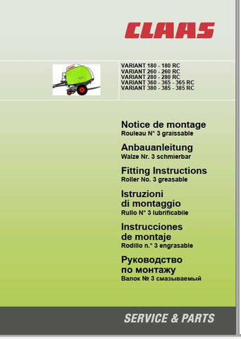 Enhance your CLAAS BALER VARIANT 180 – 385 experience with our comprehensive Fitting Instruction Manual, available in a convenient PDF format. This manual is designed to provide you with clear, step-by-step guidance for optimal setup and maintenance, ensuring your baler operates at peak performance.
