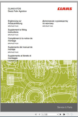 Enhance your CLAAS ATOS experience with our comprehensive Fitting Instruction Manual, available in a convenient PDF format. This manual is designed to provide you with clear, step-by-step guidance for fitting and maintaining your equipment, ensuring optimal performance and longevity.
