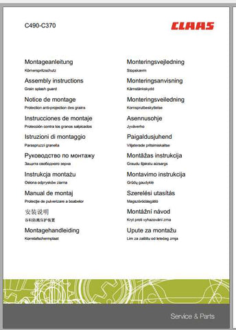 Enhance your CLAAS combine experience with the comprehensive Fitting Instruction Manual for models C450, C900, and C1200. This PDF file is designed to provide you with clear, step-by-step guidance for optimal setup and maintenance, ensuring your equipment operates at peak performance.