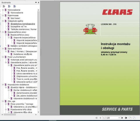Enhance your harvesting efficiency with the CLAAS LEXION 580-510 Fitting Instruction Manual. This comprehensive PDF guide is designed specifically for the 5.40 m and 4.50 m models, providing you with detailed instructions to ensure optimal performance and maintenance of your combine harvester.
