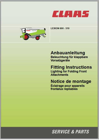 Enhance your CLAAS LEXION 600 – 510 experience with our comprehensive Fitting Instruction Manual, available in a convenient PDF format. This manual is designed to provide you with clear, step-by-step guidance for optimal assembly and maintenance of your combine harvester, ensuring peak performance during the harvest season.
