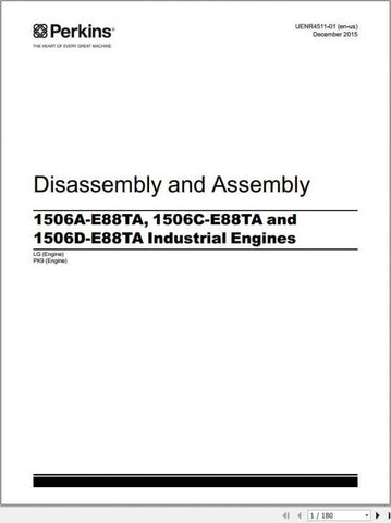 Unlock the full potential of your CLAAS combines with our comprehensive repair manual for Perkins engines 1506A-E88TA, 1506C-E88TA, and 1506D-E88TA. This PDF file is meticulously