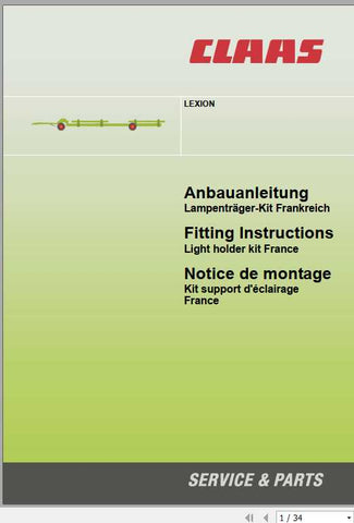 Enhance your CLAAS combine's efficiency with our comprehensive Transport Carriage Fitting Instruction Manual. This PDF file provides detailed, step-by-step guidance for fitting your 3.90 m to 12 m transport carriage, ensuring a seamless installation process.
