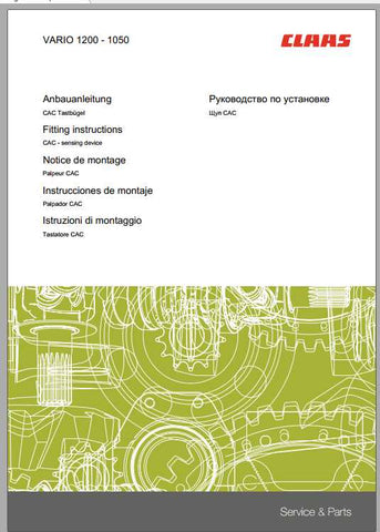 Enhance your CLAAS combines with the Vario 1050 – 1380 Fitting Instruction Manual, available in a convenient PDF format. This comprehensive guide provides detailed instructions to ensure proper installation and maintenance, maximizing the performance of your equipment