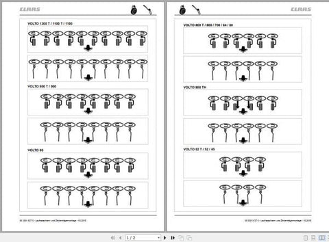Discover the essential CLAAS Combines Assembly Instruction Manual, designed specifically for models VOLTO 1300T, 800T, 800, 700, 65, 60, 800TH, 55TH, 55, and 45. This comprehensive