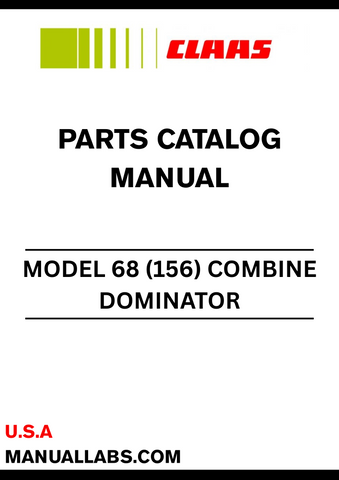 Discover the essential CLAAS Combine Dominator 68 Parts Catalogue Manual, specifically designed for serial numbers 15600022 to 15609071. This comprehensive guide provides detailed information on all parts, ensuring you have the right components for maintenance and repairs.