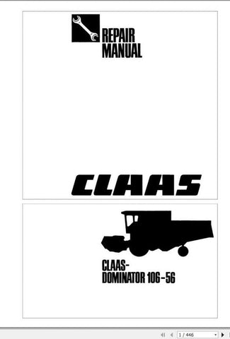Unlock the full potential of your CLAAS Dominator 106-56 EN Combine Harvester with our comprehensive Repair Manual in PDF format. This essential guide provides detailed