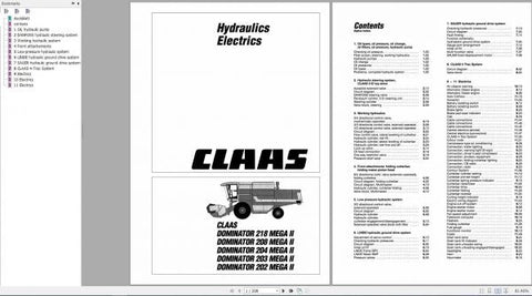 Discover the ultimate resource for your CLAAS Combine Harvester Dominator 218 Mega II with our comprehensive Technical System Manual. This PDF file is designed to provide you with in-depth insights and detailed information about the 202 Mega II model