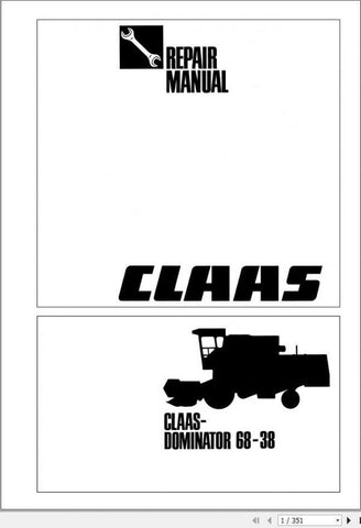 Unlock the full potential of your CLAAS Combine Harvester Dominator 68 – 38 EN with our comprehensive Repair Manual in PDF format. This essential guide is designed to provide you with detailed instructions and insights, ensuring that you can maintain and repair
